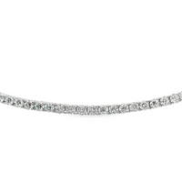 14kt White Gold 7" Lab-Grown Round Diamond Tennis Bracelet (7.33ct)