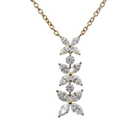 18kt Rosé Gold Natural Diamond Free Form Dangle Pendant (0.69ct)