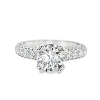 18kt White Gold Natural Round Brilliant Diamond Engagement Ring (3.00ct)