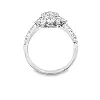 18kt White Gold Natural Diamond Free Form Ring (0.93ct)