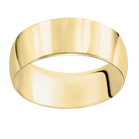 Goldman 14kt Yellow Gold 6mm Half Round Ring