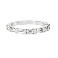 18kt White Gold Baguette and Full-Cut Round Diamond Eternity Ring (0.91ct)