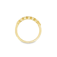 18kt Yellow Gold Diamond Bezel Wedding Ring (0.35ct)