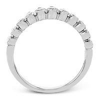 Simon G 18K White Gold Diamond Wedding Ring (.74ct)