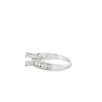 18kt White Gold Channel Natural Diamonds Semi-Mount Ring (0.71ct)
