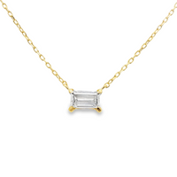 18kt Yellow Gold Natural Diamond Solitaire Pendant (0.22ct)