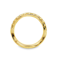 18kt Yellow Gold Natural Round Diamond Wedding Ring (.84ct)