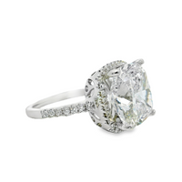 18kt White Gold Halo Natural Diamonds Semi-Mount Ring (0.38ct)