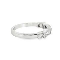 18kt White Gold Natural Mixed Cut Diamonds Wedding Ring (.49ct)
