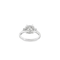 18kt White Gold Halo Natural Diamonds Semi-Mount Ring (0.62ct)