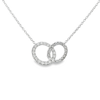 18kt White Gold Natural Round Diamond Pendant (.51ct)