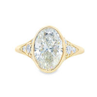 14kt Yellow Gold Lab-Grown Oval Diamond Engagement Ring (2.76ct)