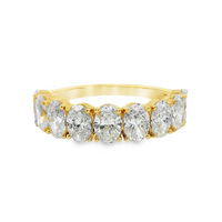 18kt Yellow Gold Lab-Grown Oval Diamond Wedding Ring (2.34ct)
