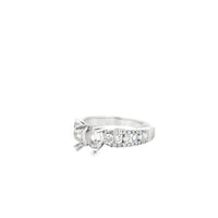 18kt White Gold Channel Natural Diamonds Semi-Mount Ring (0.71ct)