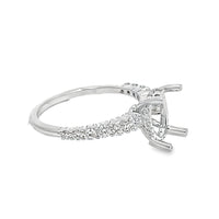 18kt White Gold Natural Diamond Semi-Mount Ring (.60ct)