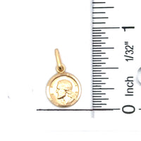 18kt Yellow Gold Italian Made Christ Head Charm (1.45g)