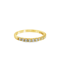 14kt Yellow Gold Natural Round Diamond Wedding Ring (.39ct)