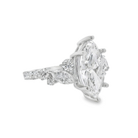 Platinum Lab-Grown Marquise Diamond Engagement Ring (3.25ct)