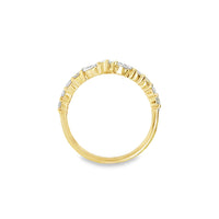 18kt White Gold Diamond Curved Ring (0.88ct)