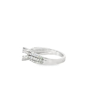 18kt White Gold Split Shank Natural Diamonds Semi-Mount Ring (0.48ct)