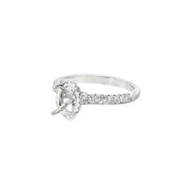 18kt White Gold Hidden Halo Diamond Semi-Mount Ring (.38ct)
