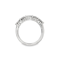 14kt White Gold Round Brilliant Diamond Anniversary Ring (1.23ct)
