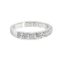 14kt White Gold Lab-Grown Round Diamond Shared Prong Wedding Ring (1.60ct)