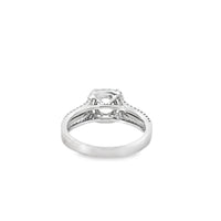 18kt White Gold Split Shank Natural Diamonds Semi-Mount Ring (0.5ct)