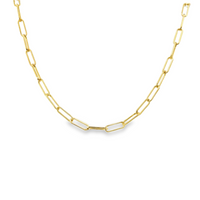 14kt Yellow Gold 7" 2.1mm Paperclip Bracelet (1.3g)