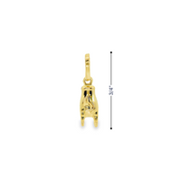 14kt Yellow Gold Italian Made Mano Cornuto Hands Charm (.53g)