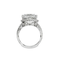 18kt White Gold Halo Natural Diamonds Semi-Mount Ring (0.38ct)