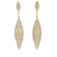 18kt Yellow Gold Natural Diamonds Drop Earrings (1.6ct)