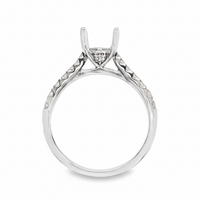 18kt White Gold Full-Cut Diamond Semi-Mount Ring (.36ct)