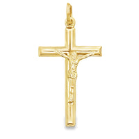 14kt Yellow Gold Italian Made Crucifix Pendant (1.9g)