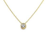 14kt Yellow Gold Lab-Grown Round Diamond Pendant (.69ct)