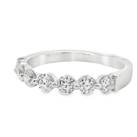 18kt White Gold Shared Prong Diamond Wedding Ring (.75ct)