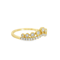 18kt Yellow Gold Natural Round Diamond Wedding Ring (.37ct)