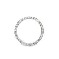 18kt White Gold Natural Round Diamond Eternity Ring (0.65ct)