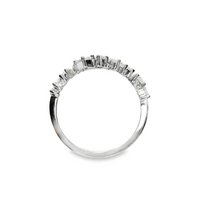 18kt White Gold Natural Mixed Shape Diamonds Ring (.96ct)
