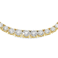 14kt Yellow Gold Lab-Grown Diamond Tennis Collar Necklace (9.64ct)