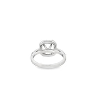 18kt White Gold Halo Natural Diamonds Semi-Mount Ring (0.55ct)