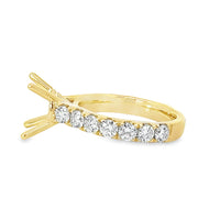 18kt Yellow Gold Lab-Grown Round Diamond Engagement Ring (4.49ct)