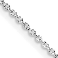 Sterling Silver 18" 1.25mm Cable Link Chain (2.1g)