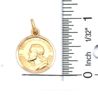 18kt Yellow Gold Italian Made Christ Head Charm (3.55g)