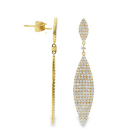 18kt Yellow Gold Natural Diamonds Drop Earrings (1.6ct)