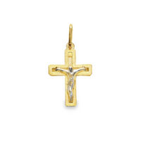 18kt Yellow Gold Italian Made Crucifix Charm (1.12g)