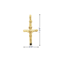 18kt Yellow Gold Italian Made Crucifix Charm (1.90g)