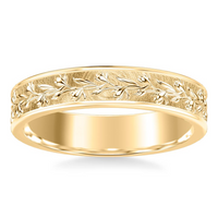 Artcarved 14kt Yellow Gold 5mm Matte Finish Ring