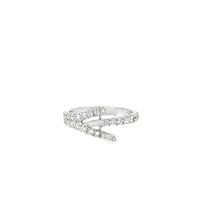 18kt White Gold Contemporary Natural Diamonds Semi-Mount Ring (0.71ct)