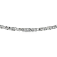 14kt White Gold 7" Lab-Grown Round Diamond Tennis Bracelet (3.00ct)
